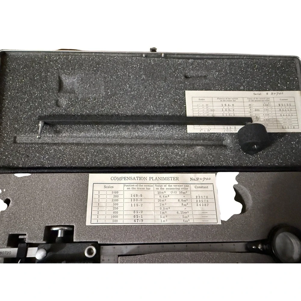 LIETZ Compensation Planimeter No 80720 Precision Measuring Instrument with Case